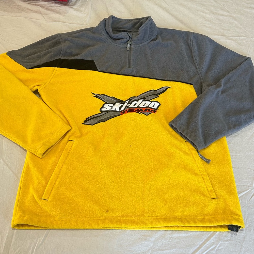 Ski-doo Team Pullover Fleece Sweater Mens XL Snowmobile Sledding BRP Bombardier